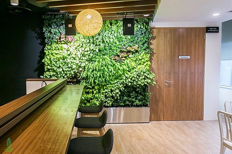 green wall office Singapore
