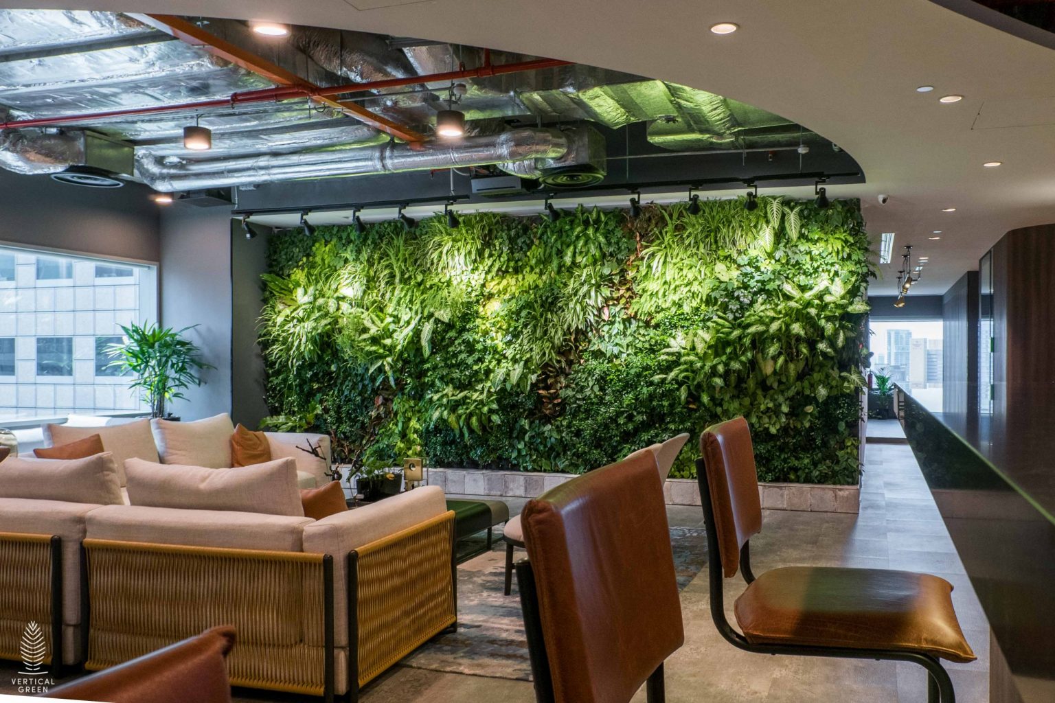 green wall singapore trend micro office