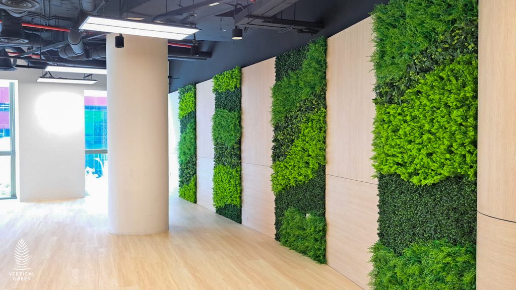 Commercial vertical gardens Eco-friendly office wall gardens Green walls for business premises Sustainable green wall solutions for offices Living walls for corporate environments Biophilic design for commercial spaces Indoor plant walls for businesses Outdoor green wall systems commercial Corporate lobby green walls Commercial green wall installation services
