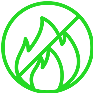 Fire-rated, PSB certified class 0